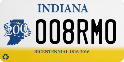 IN license plate 008RMO