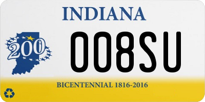 IN license plate 008SU