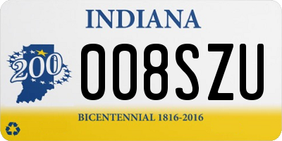 IN license plate 008SZU