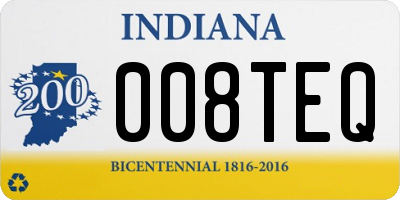 IN license plate 008TEQ
