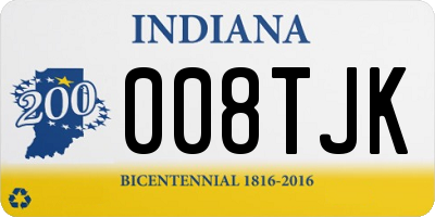 IN license plate 008TJK