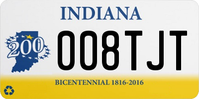 IN license plate 008TJT