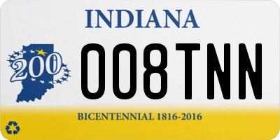 IN license plate 008TNN
