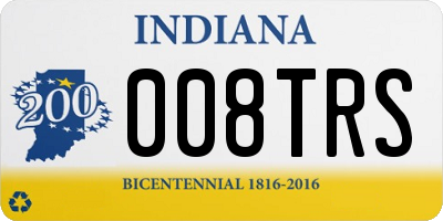 IN license plate 008TRS