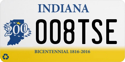 IN license plate 008TSE