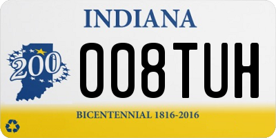IN license plate 008TUH