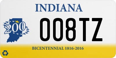 IN license plate 008TZ