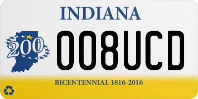 IN license plate 008UCD