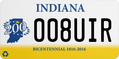IN license plate 008UIR
