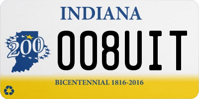 IN license plate 008UIT