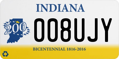IN license plate 008UJY