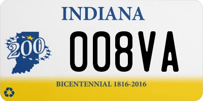 IN license plate 008VA