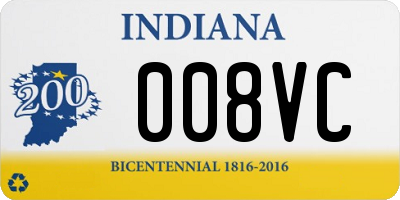 IN license plate 008VC