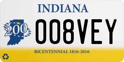 IN license plate 008VEY