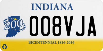IN license plate 008VJA