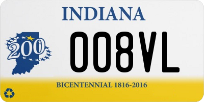 IN license plate 008VL