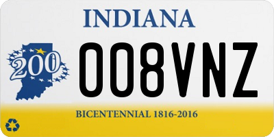 IN license plate 008VNZ