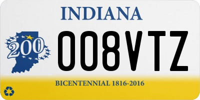 IN license plate 008VTZ