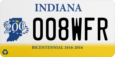 IN license plate 008WFR