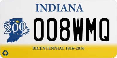IN license plate 008WMQ