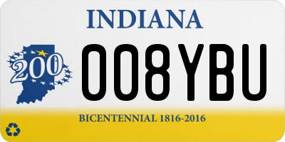 IN license plate 008YBU