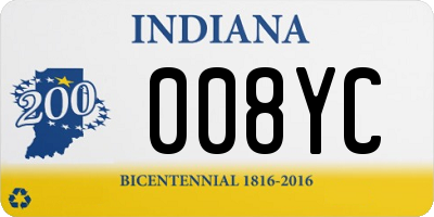 IN license plate 008YC