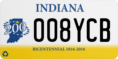 IN license plate 008YCB