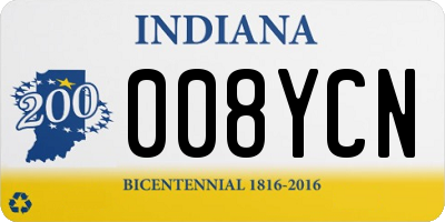 IN license plate 008YCN