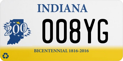 IN license plate 008YG