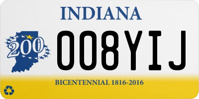 IN license plate 008YIJ