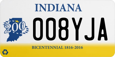 IN license plate 008YJA