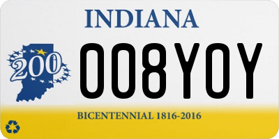 IN license plate 008YOY