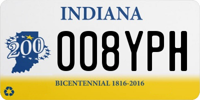 IN license plate 008YPH