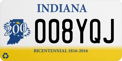 IN license plate 008YQJ