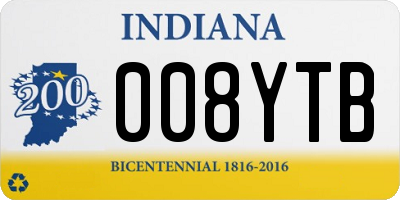 IN license plate 008YTB