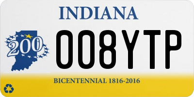 IN license plate 008YTP