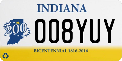 IN license plate 008YUY