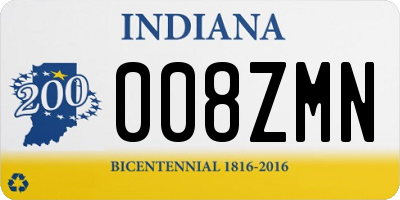 IN license plate 008ZMN