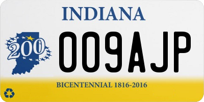 IN license plate 009AJP