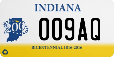 IN license plate 009AQ