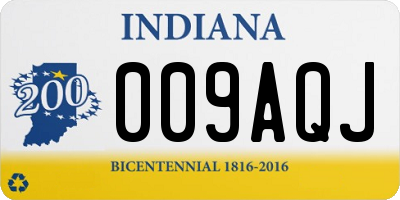 IN license plate 009AQJ