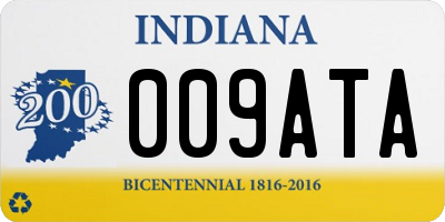 IN license plate 009ATA