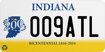 IN license plate 009ATL