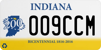 IN license plate 009CCM