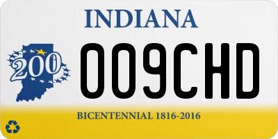IN license plate 009CHD