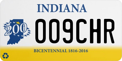 IN license plate 009CHR