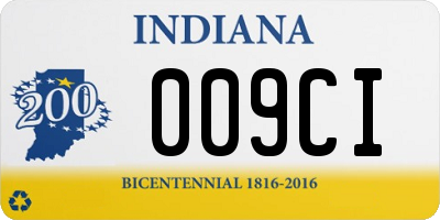 IN license plate 009CI