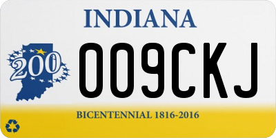 IN license plate 009CKJ