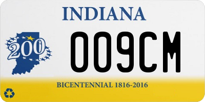 IN license plate 009CM