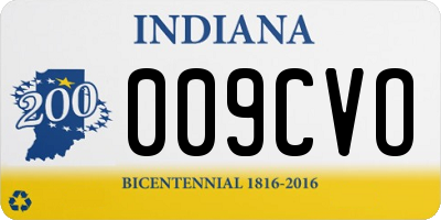 IN license plate 009CVO